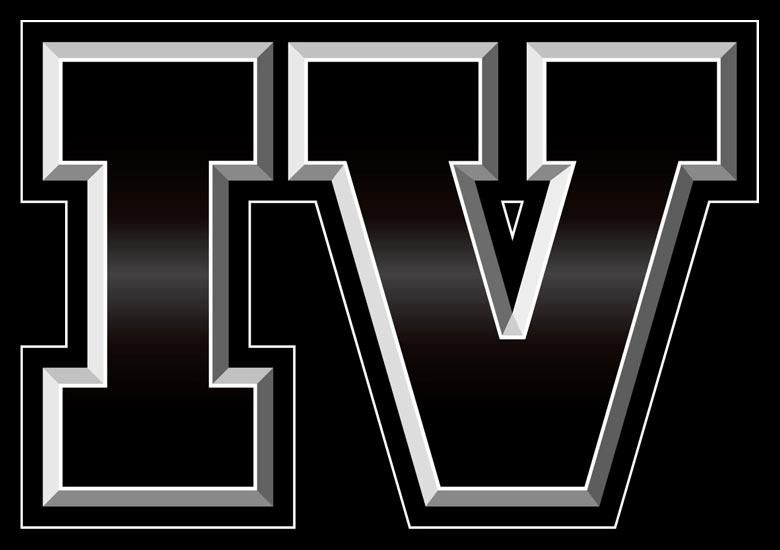 Rockstar's 'IV' logo, in black.