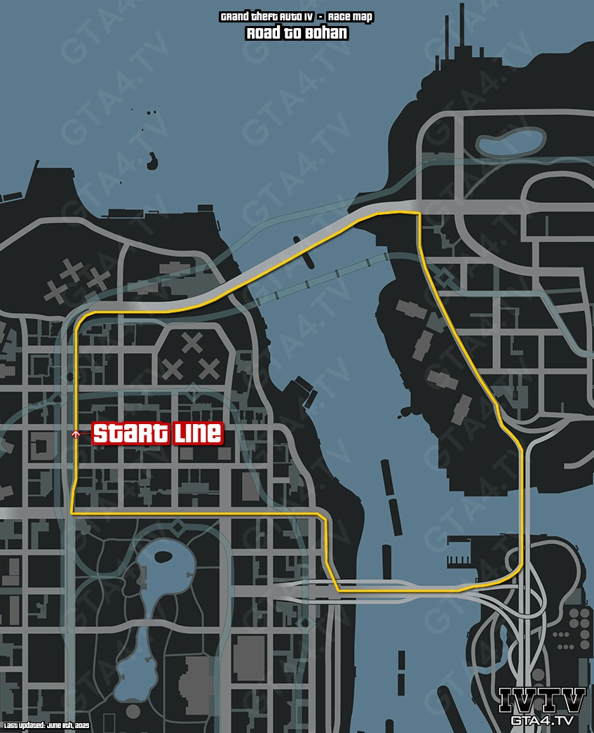GTA IV Road To Bohan Map