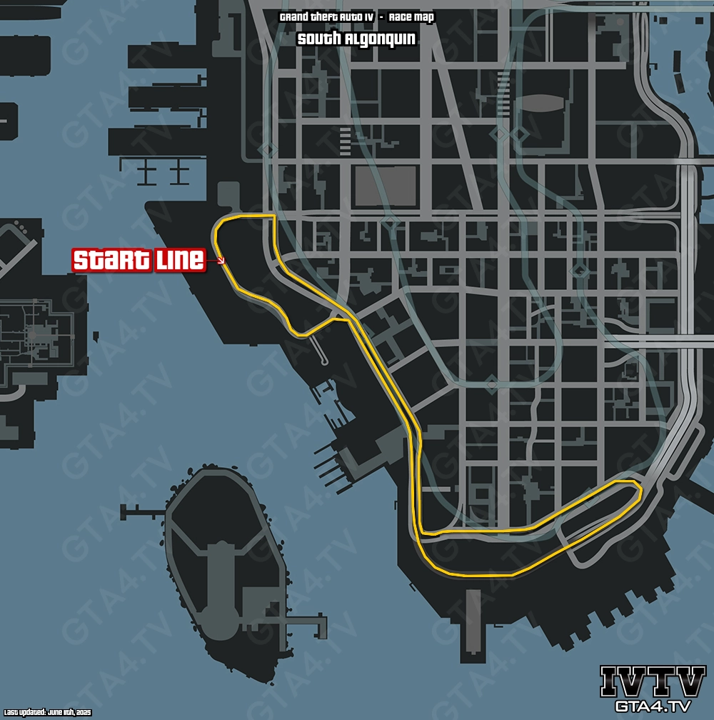 GTA IV South Algonquin Map