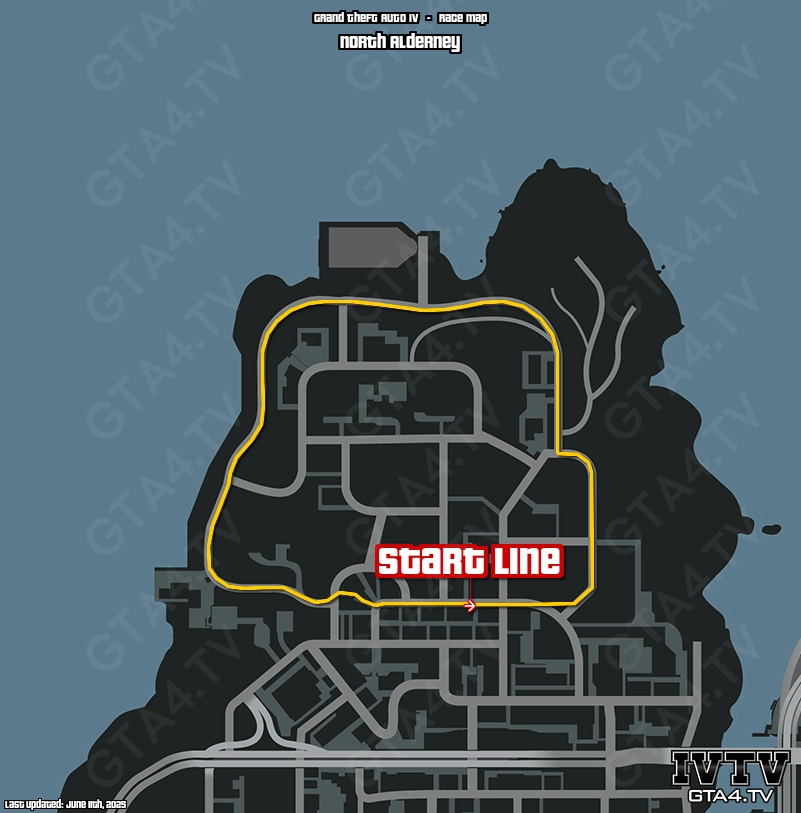 GTA IV North Alderney Map